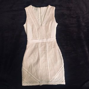 🎀bebe🎀 White mini dress, size 2, worn only once!